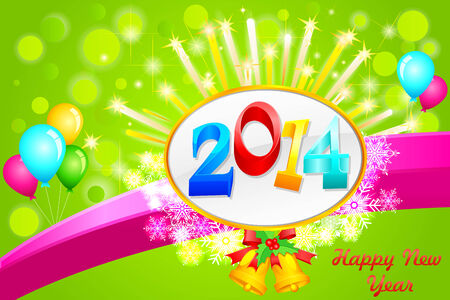 easy to edit vector illustration of Happy New Yearのイラスト素材