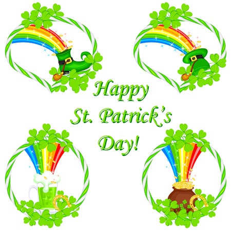 easy to edit vector illustration of Saint Patrick's Dayのイラスト素材