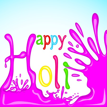 easy to edit vector illustration of colorful Holi backgroundのイラスト素材