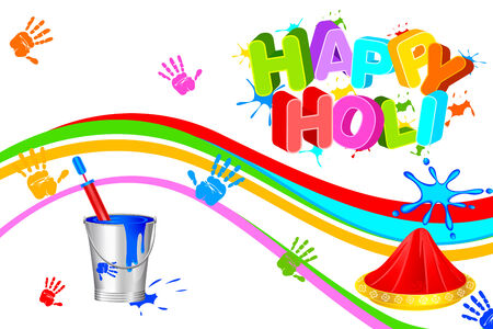 easy to edit vector illustration of colorful Hoil backgroundのイラスト素材