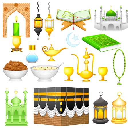 easy to edit vector illustration of object for Eid designのイラスト素材