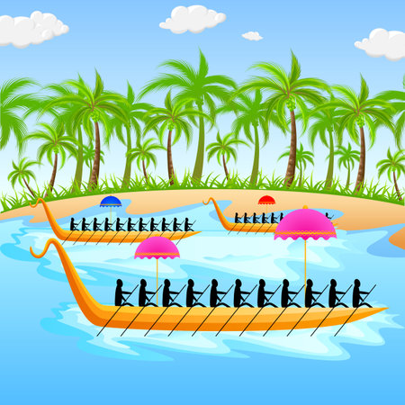 Happy Onam Backgroundのイラスト素材