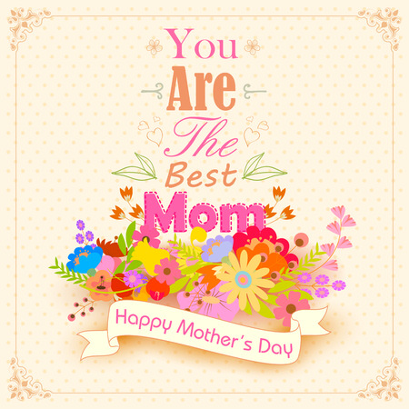 easy to edit vector illustration of Mothers Day Backgroudのイラスト素材