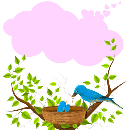 easy to edit vector illustration of Mothers Day Backgroudのイラスト素材