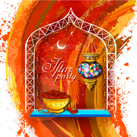 Iftar Party background for Happy Eidのイラスト素材
