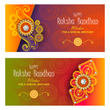 Rakhi background for Indian festival Raksha bandhan celebrationのイラスト素材