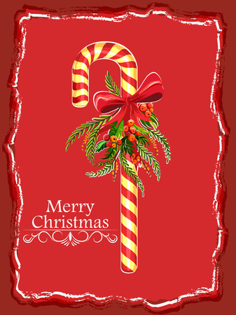 easy to edit vector illustration of decoration for Merry Christmas holiday celebrationのイラスト素材