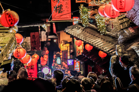Jiufen during the seasonの写真素材