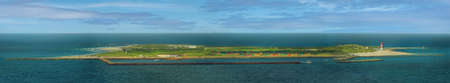 Panorama view of island DÃ¼ne from Heligoland, Schleswig-Holstein, Germany.の写真素材