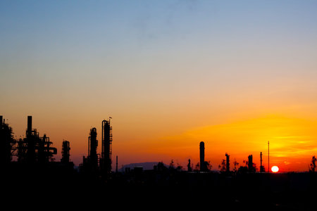 factory of silhouette image