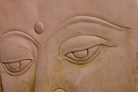 the face of Buddha.の写真素材