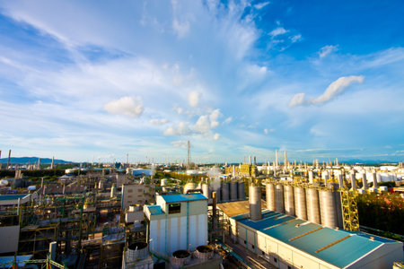 petrochemical plantのeditorial素材