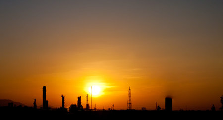 factory of silhouette image