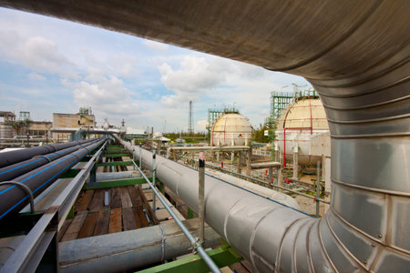 pipe line in petrochemical plant
