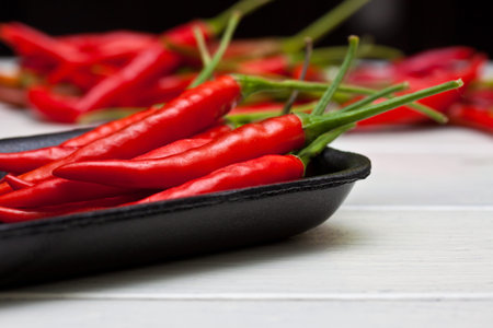 heap Of Ripe Big Red Peppers