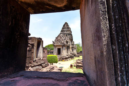 khmer architecture in phimai,Thailand.の写真素材