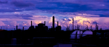 petrochemical plantの写真素材