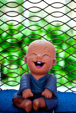 earthenware of child monkの写真素材