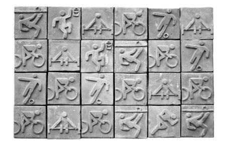 emblem  sports of wallの写真素材