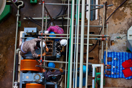repair jet pump in factory