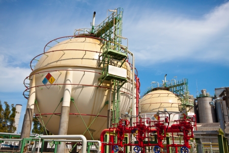 liguid gas tanks is inflammable gasのeditorial素材