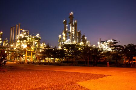 petrochemical plantの写真素材