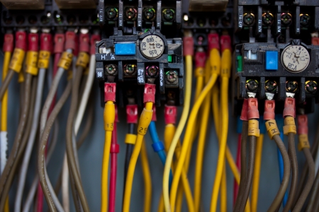 junction inside control panelの写真素材