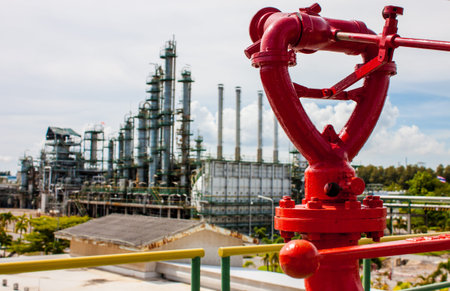 Red fire fix monitor for plant emergency