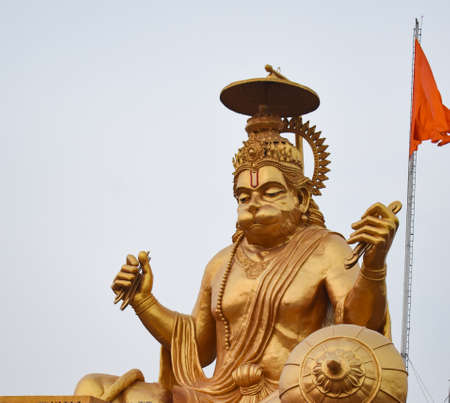 Pitra Parvat Hanuman Statue Indore MP Indiaの写真素材