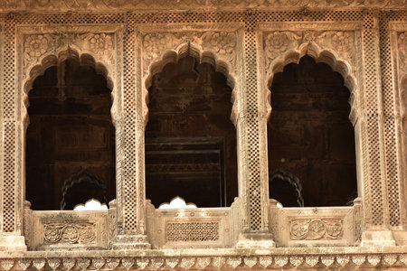 Maheshwar Fort, Narmada, Indore MP Indiaの写真素材