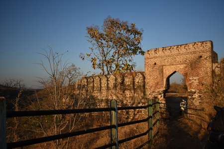 Kajligar Fort, Kajligar Mahadev Indore MP Indiaの写真素材