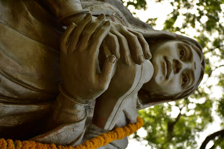 Maheshwar Fort, Narmada, Indore MP Indiaの写真素材