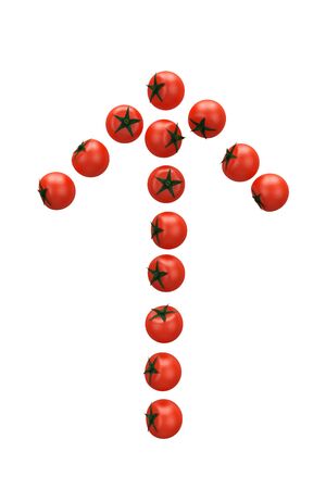 Up Arrow tomatoの写真素材