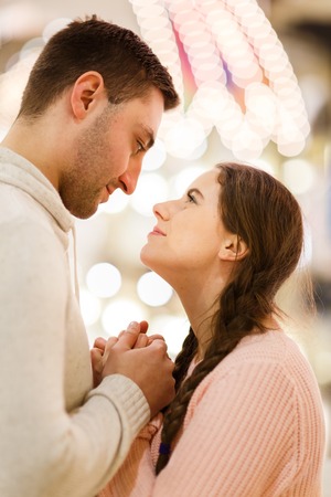 Romantic photo of young coupleの写真素材