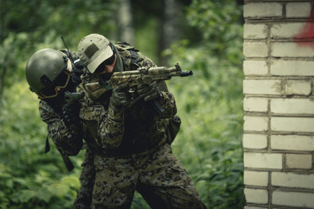 Photo of military in camouflage