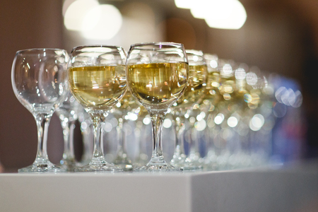 Photo of many wine glassesの写真素材