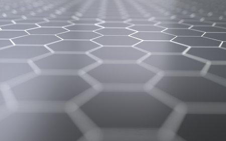 Abstract 3d surface with hexagons.の写真素材