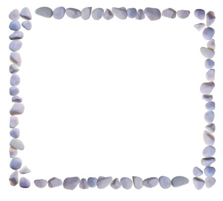 Frame combined from stones. Studio shooting.の写真素材