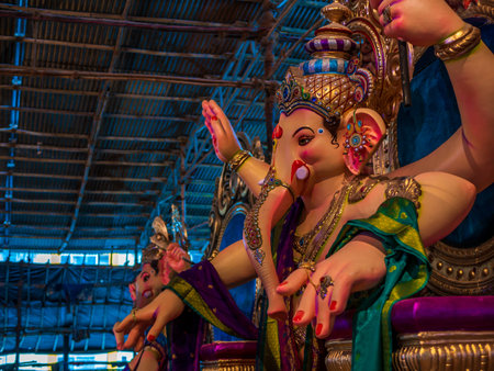 Statue of Lord Ganesha ready for Ganesh festival