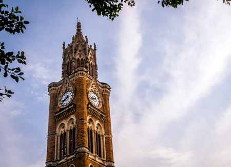 MUMBAI, INDIA - October 2, 2021 - Heritage architecture of University of Mumbai located in Fort...