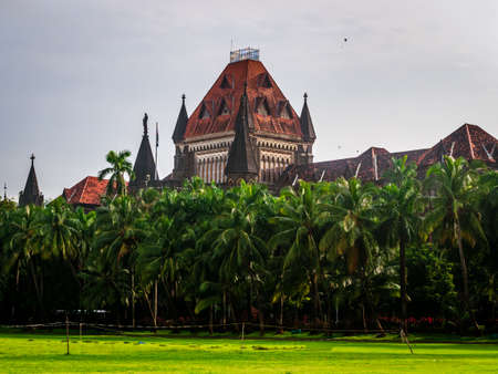 Bombay High Court is one of the oldest High Courts of India located at South Mumbai. Colonial building. Mumbai Cityscape.のeditorial素材