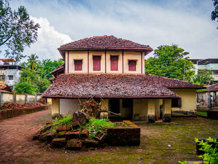 RATNAGIRI, INDIA - November 19, 2021 : Typical Konkani house of Lokmanya Tilak who lived for 10 years, situated in the Tilak colony in the center of the city of Ratnagiriのeditorial素材