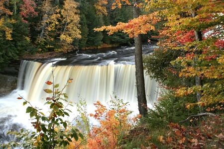 Upper tahquamenon water falls の写真素材