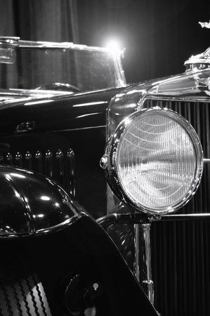 Close Up Shot Of Classic Car