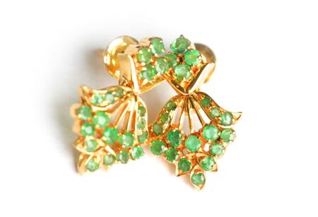 A Close up shot of antique jewelleryの写真素材