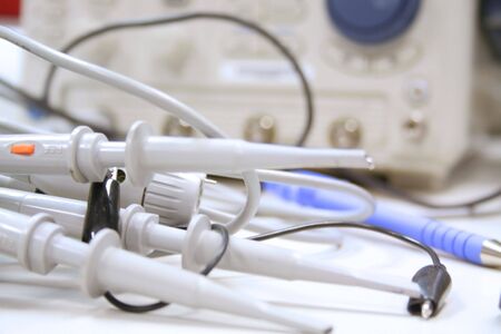 Electronic equipment and measurement probes の写真素材