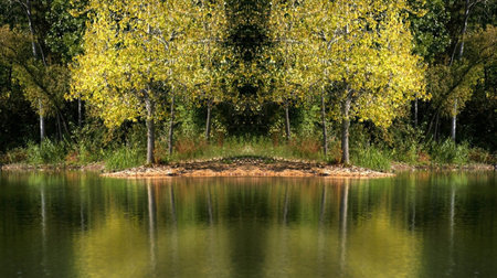 Tree Reflectionsの写真素材