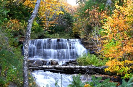 Michigan Water Fallsの写真素材