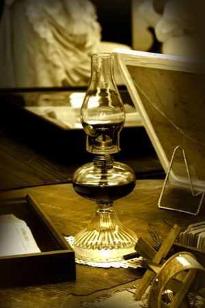 Antique Lampの写真素材