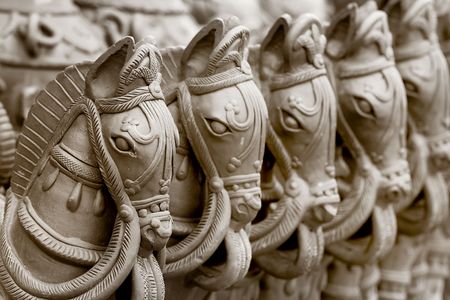 War Horse Statuesの写真素材